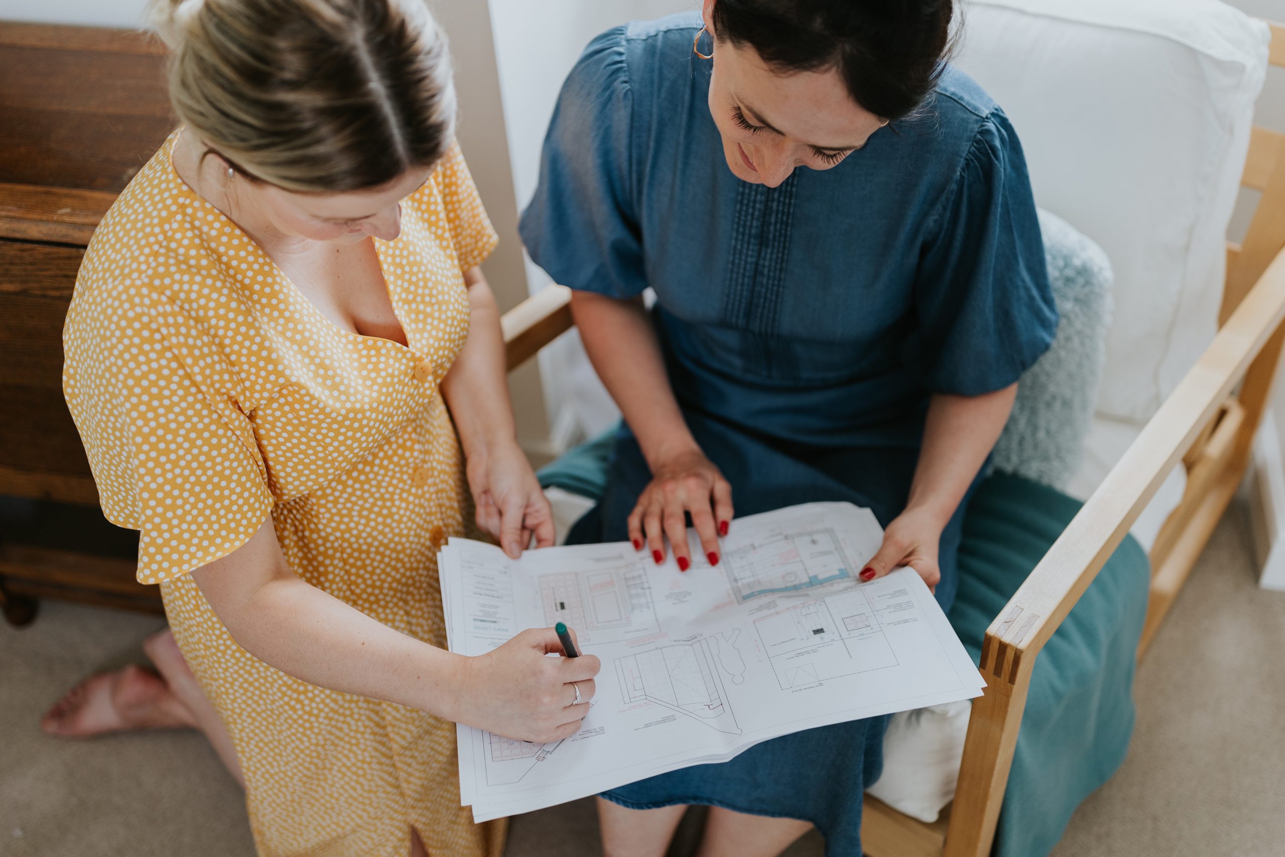 Emily and Danielle with architectural services